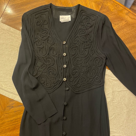 VINTAGE 80s EMBROIDERED VEST DRESS
BY MICHAEL PHILLIPS 11 - Picture 2 of 6